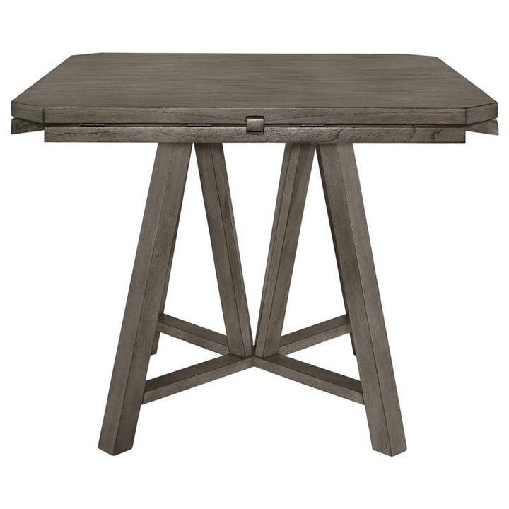 Athens Round Counter Height Table with Drop Leaf Barn Grey (109858)