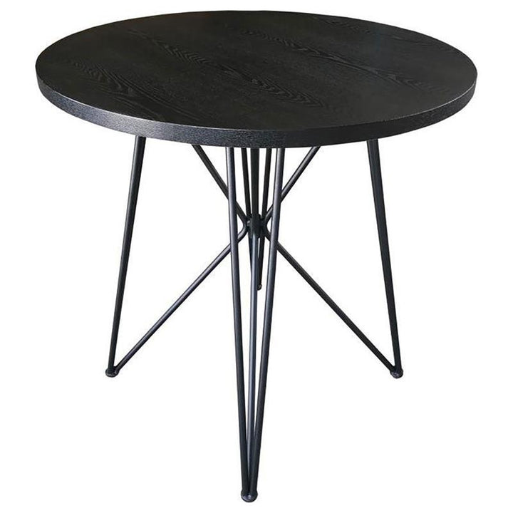 Rennes Round Table Black and Gunmetal (106348)