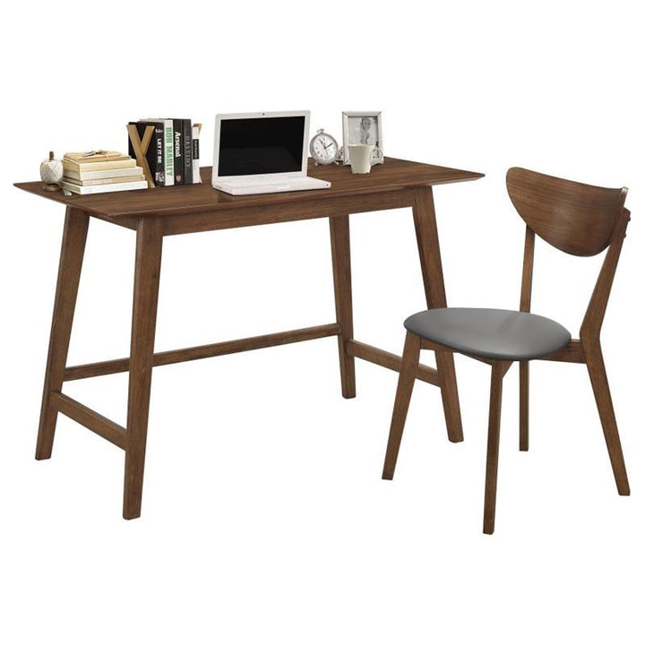 Karri 2-piece Writing Desk Set Walnut (801095)