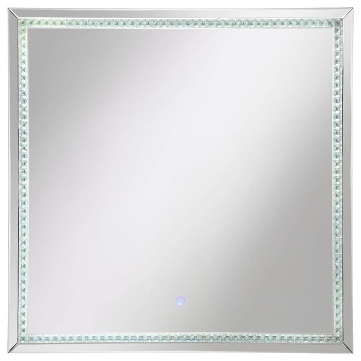 Noelle Square Wall Mirror with LED Lights (961506)