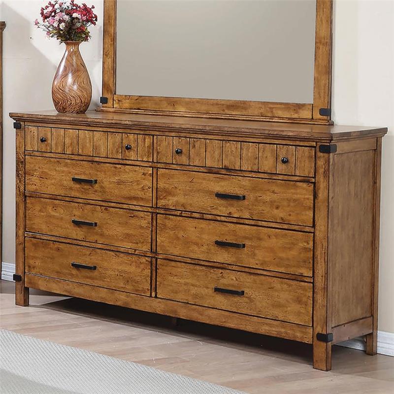 Brenner 8-drawer Dresser Rustic Honey (205263)