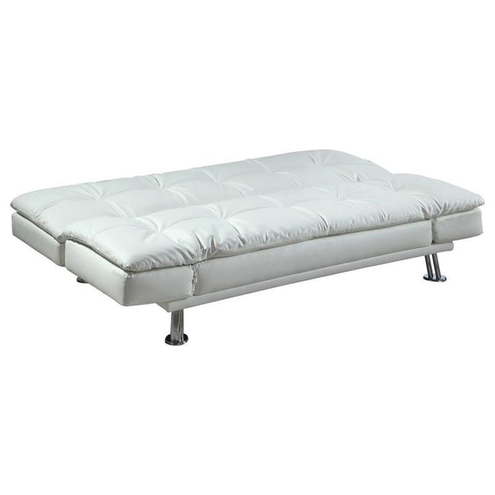 Dilleston Tufted Back Upholstered Sofa Bed White (300291)