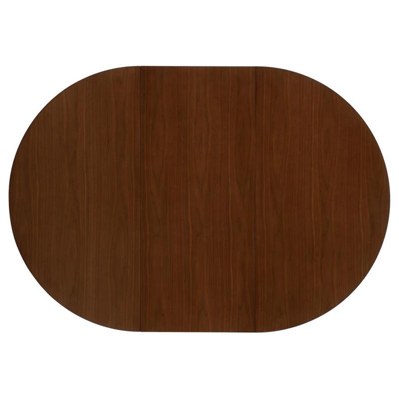 Jedda Oval Dining Table Dark Walnut (105361)