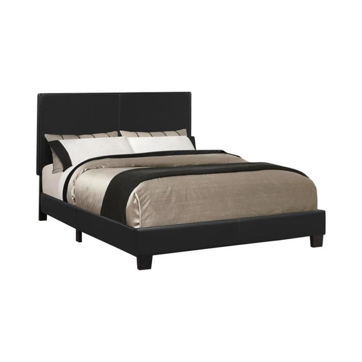 Mauve Bed Upholstered Queen Black (300558Q)