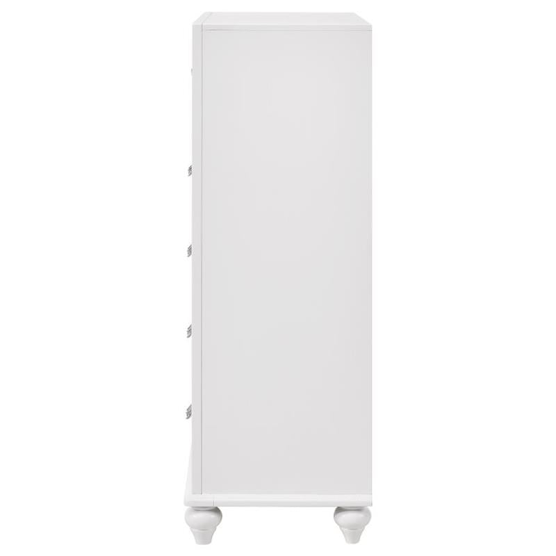 Barzini 5-drawer Chest White (205895)