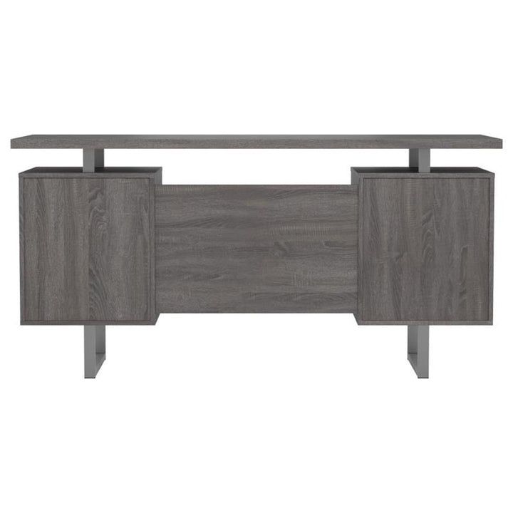 Lawtey Floating Top Office Desk Weathered Grey (800521)