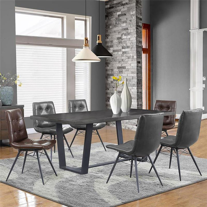 Aiken Tufted Dining Chairs Charcoal (Set of 4) (110302)