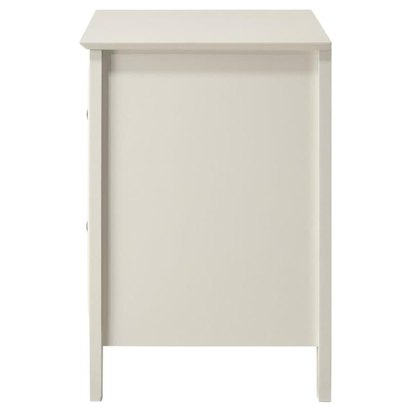 Selena 2-drawer Nightstand Cream White (400232)