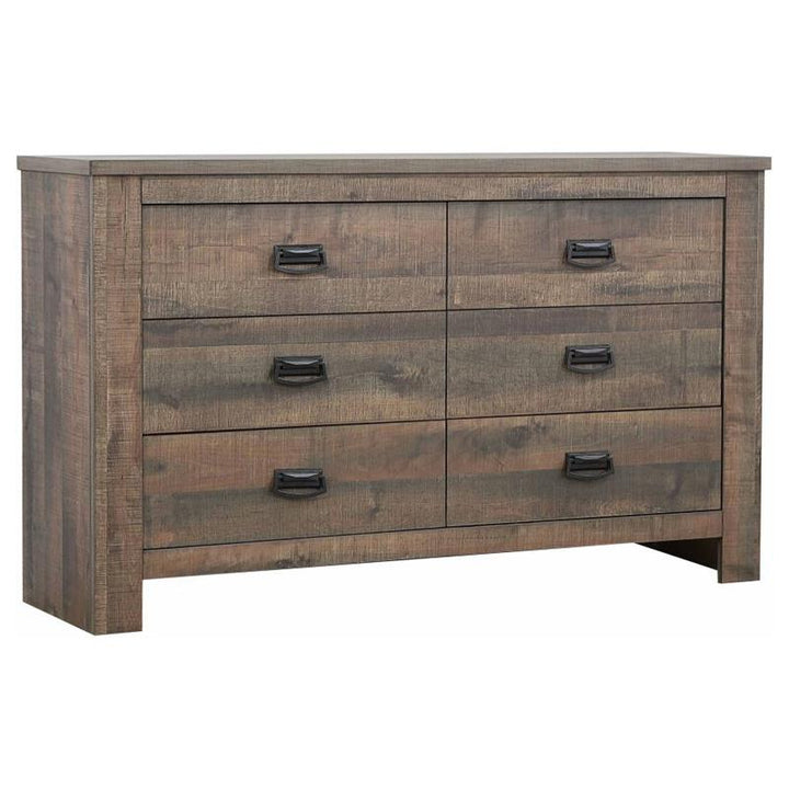 Frederick 6-drawer Dresser Weathered Oak (222963)