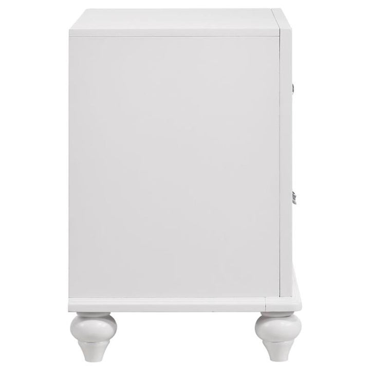 Barzini 2-drawer Nightstand White (205892)