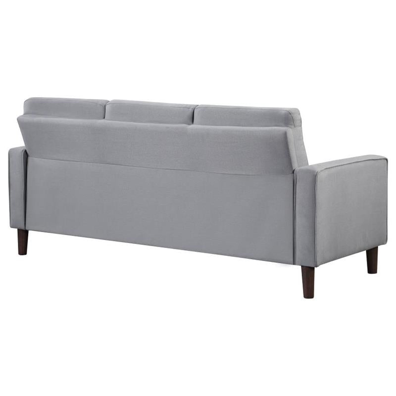 Bowen Upholstered Track Arms Tufted Sofa Grey (506781)