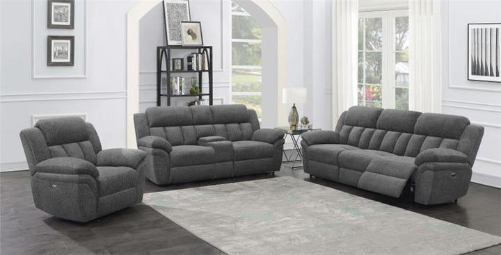 Bahrain Upholstered Power Sofa Charcoal (609541P)