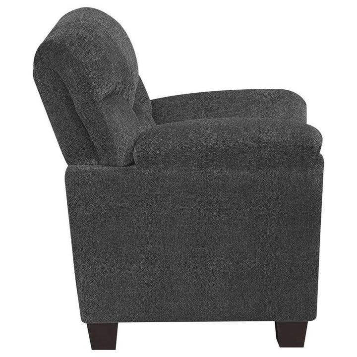 Clementine Upholstered Chair with Nailhead Trim Grey (506576)