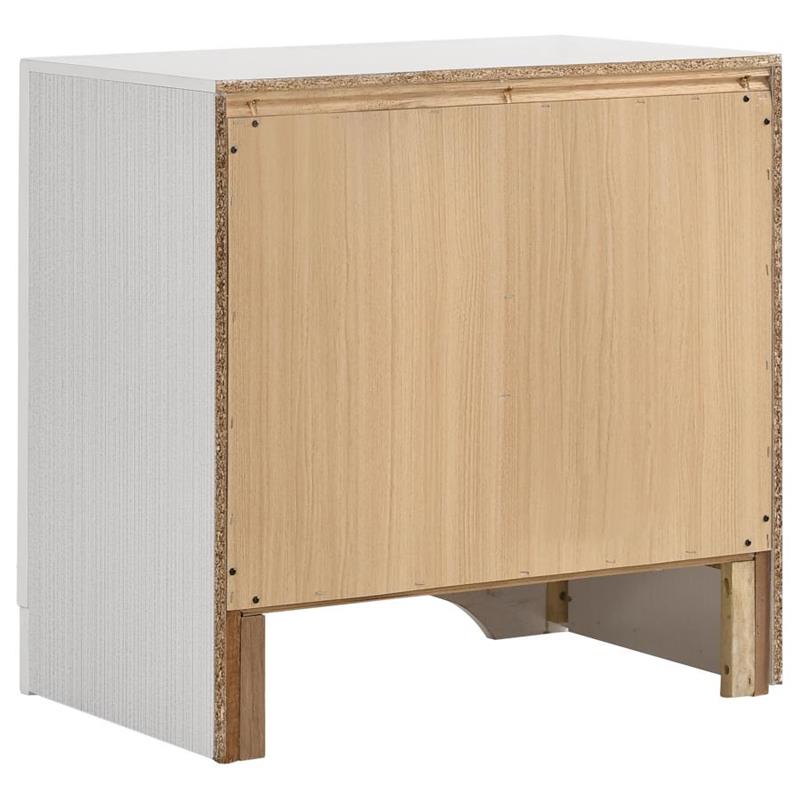 Miranda 2-drawer Nightstand Tray White (205112)