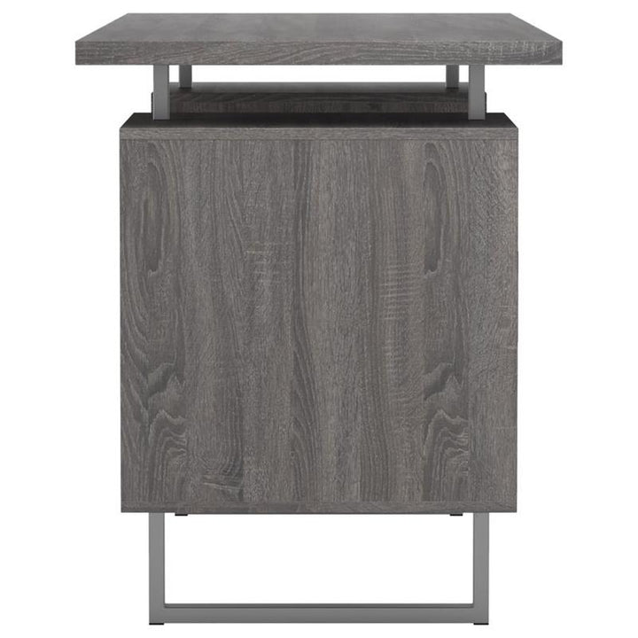 Lawtey Floating Top Office Desk Weathered Grey (800521)