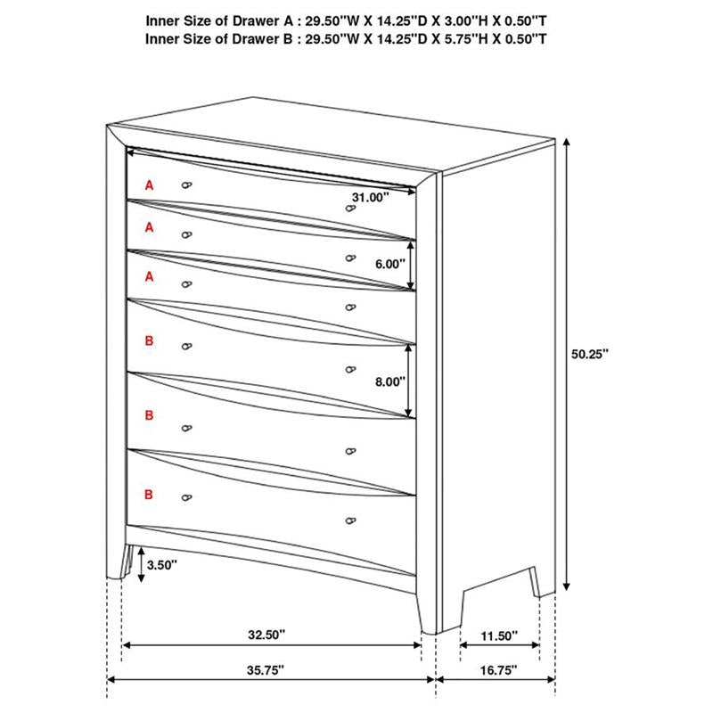 Phoenix Bedroom Set with Bookcase Headboard Deep Cappuccino (200409Q-S5)