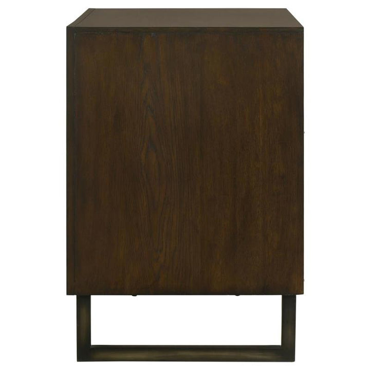 Marshall 4-drawer File Cabinet Dark Walnut and Gunmetal (881294)