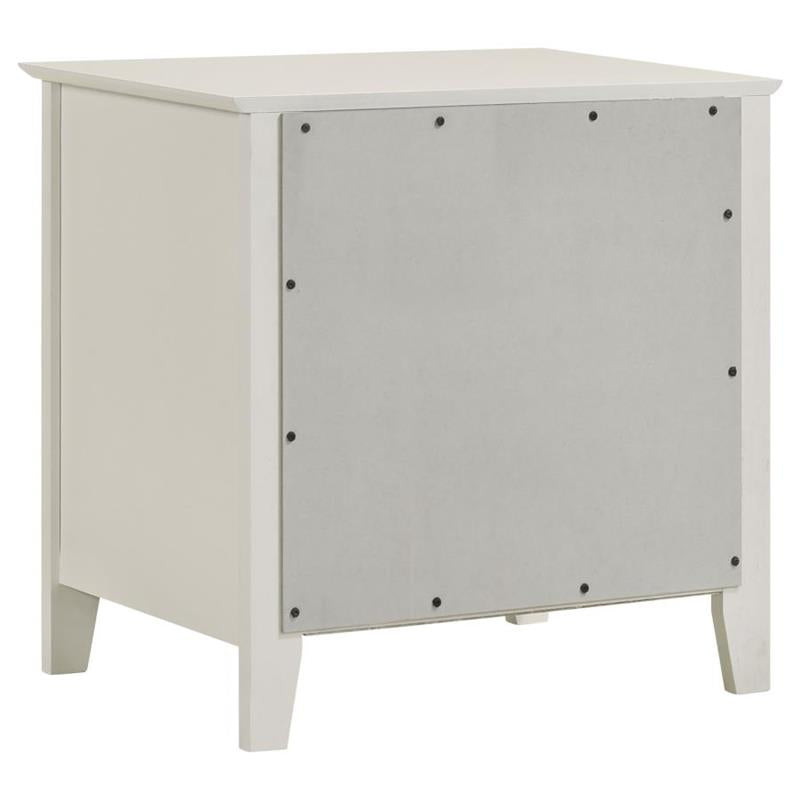 Selena 2-drawer Nightstand Cream White (400232)