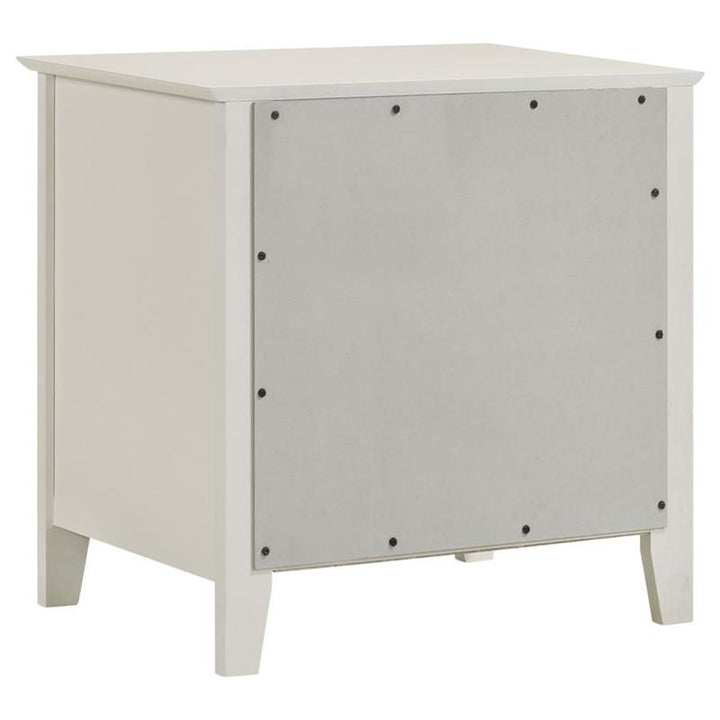 Selena 2-drawer Nightstand Cream White (400232)