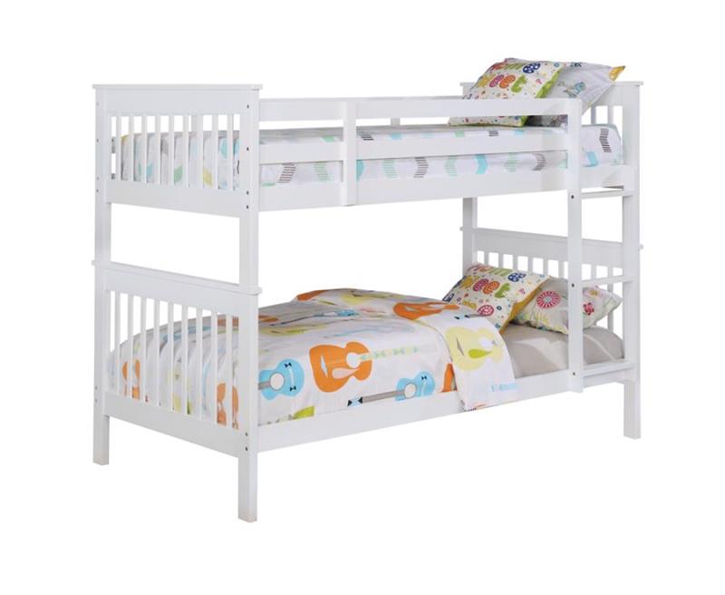 Chapman Twin Over Twin Bunk Bed White (460244N)