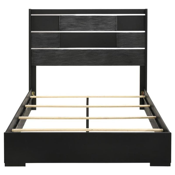 Blacktoft Queen Panel Bed Black (207101Q)