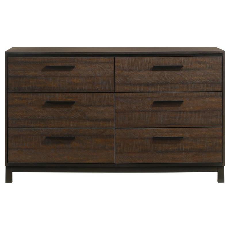 Edmonton 6-drawer Dresser Rustic Tobacco (204353)