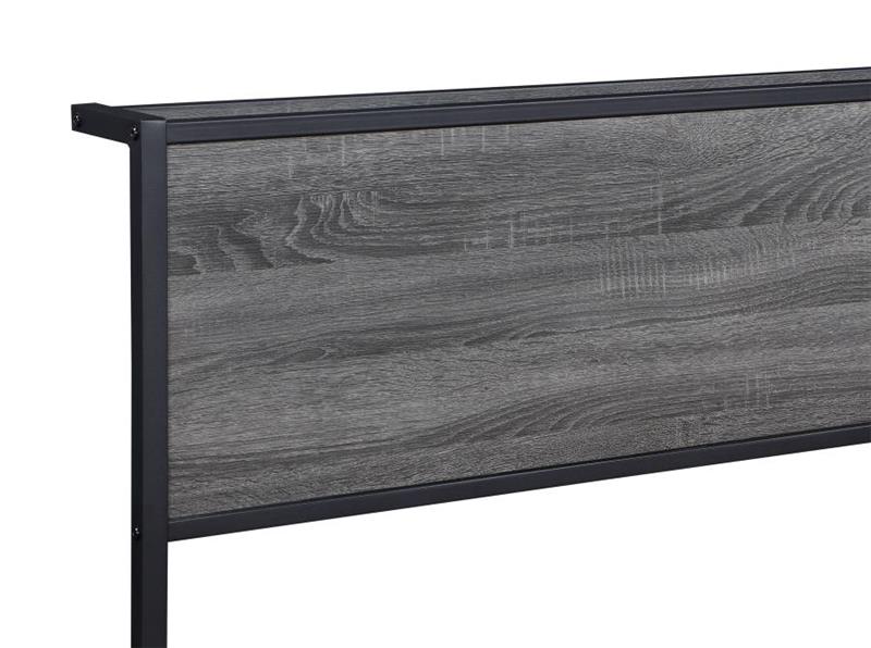 Ricky Twin Platform Bed Grey and Black (302143T)