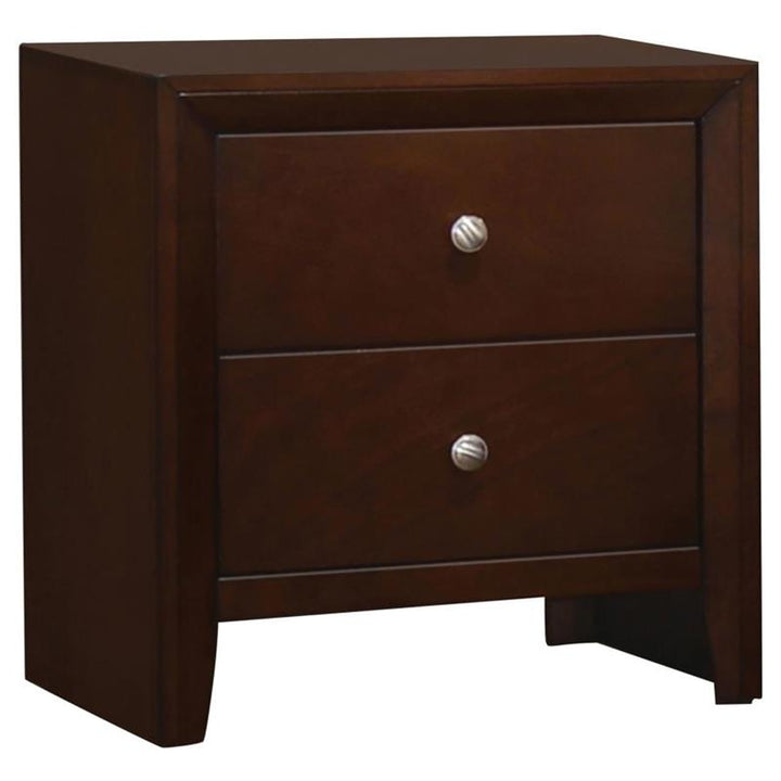 Serenity Panel Bedroom Set Rich Merlot (201971KE-S5)