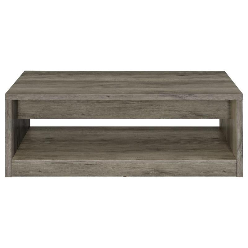 Felix 2-drawer Rectangular Engineered Wood Coffee Table Grey Driftwood (707728)