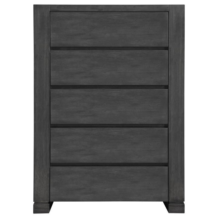 Lorenzo 5-drawer Chest Dark Grey (224265)