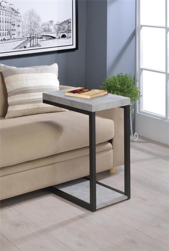 Beck Accent Table Cement and Black (902933)