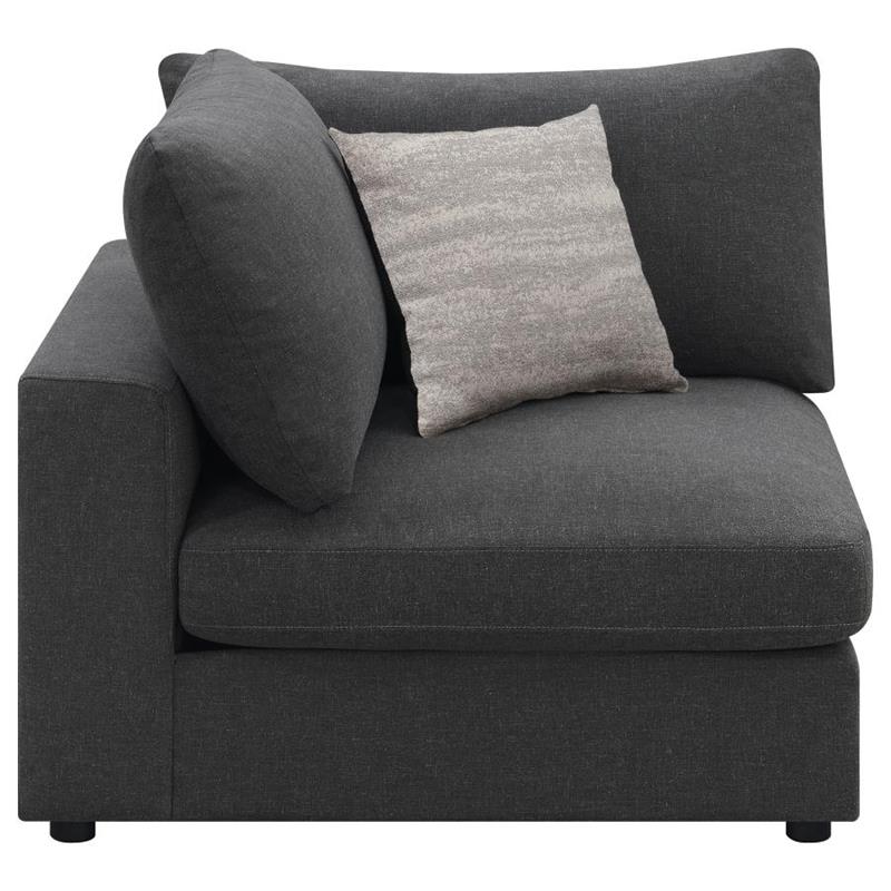 Serene Upholstered Corner Charcoal (551325)