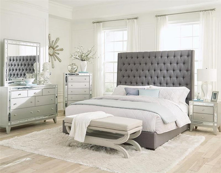 Camille 5-piece California King Bedroom Set Grey and Metallic Mercury (300621KW-S5)