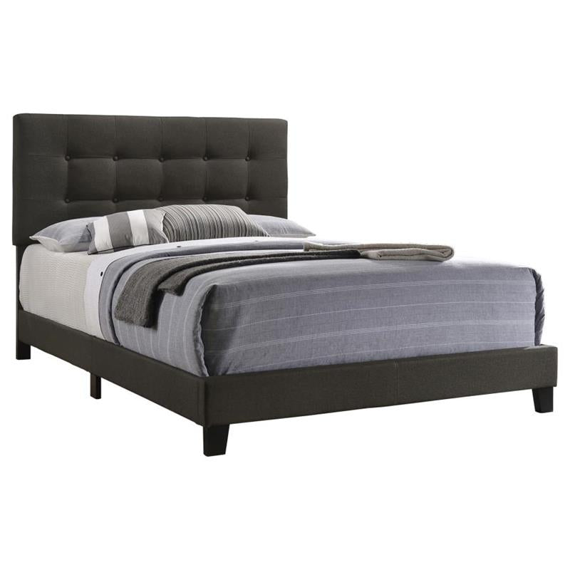 Mapes Upholstered Tufted Full Bed Charcoal (305746F)