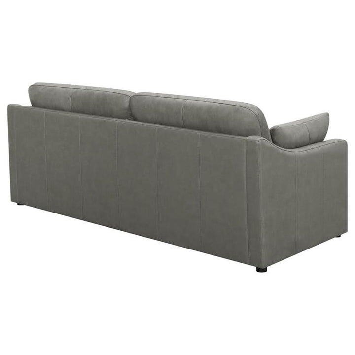 Grayson Sloped Arm Upholstered Sofa Grey (506771)