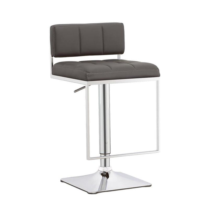 Alameda Adjustable Bar Stool Chrome and Grey (100195)