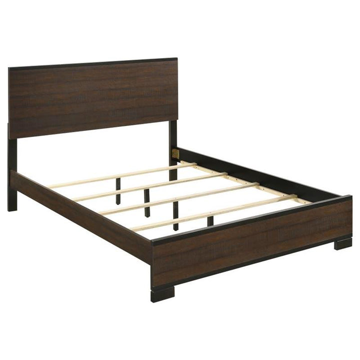 Edmonton California King Panel Bed Rustic Tobacco (204351KW)