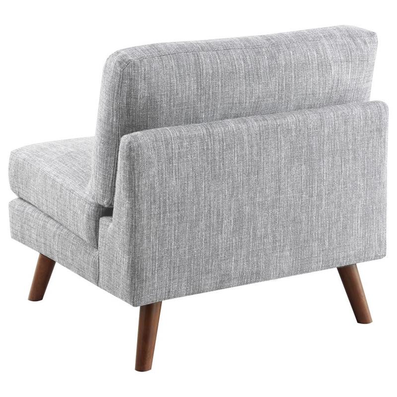 Churchill Button Tufted Armless Chair Grey (551302)