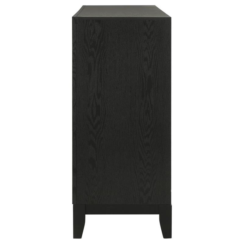 Valencia 5-drawer Chest Light Brown and Black (223045)