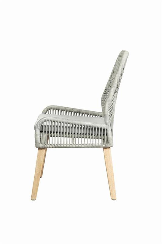 Nakia Woven Back Side Chairs Grey (Set of 2) (110033)