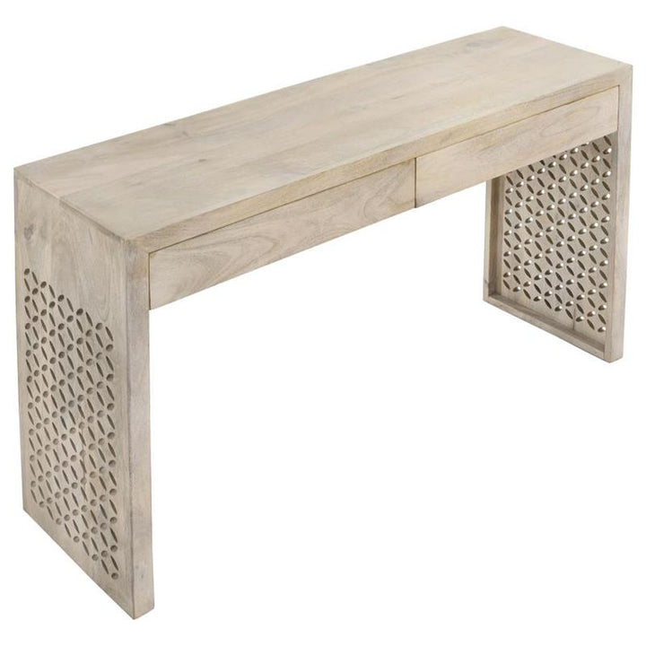 Rickman Rectangular 2-drawer Console Table White Washed (959543)