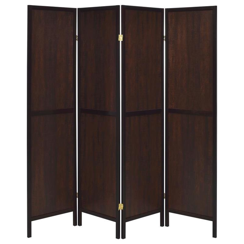 Deepika 4-panel Folding Screen Tobacco and Cappuccino (961414)