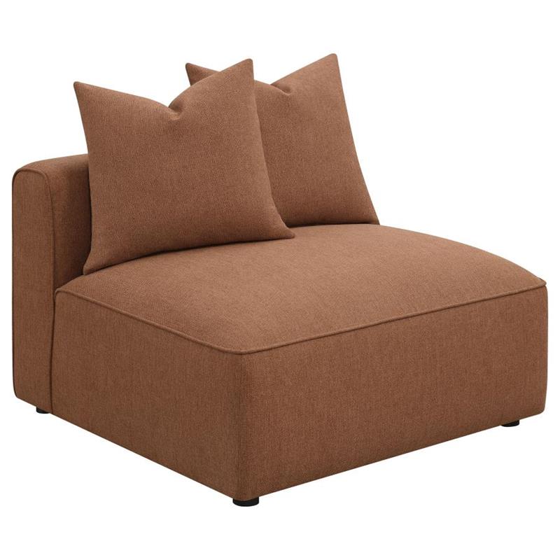 Jennifer 6-piece Upholstered Modular Sectional Terracotta (551591-SET)