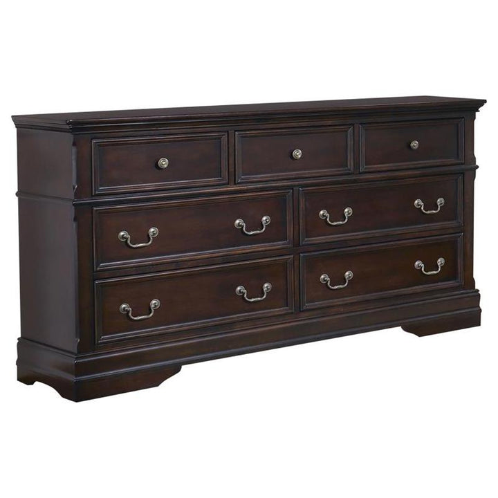 Cambridge Carved Bedroom Set Cappuccino (203191Q-S5)