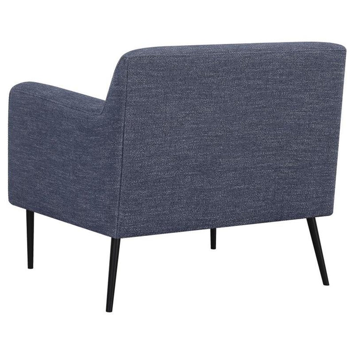 Darlene Upholstered Tight Back Accent Chair Navy Blue (905641)