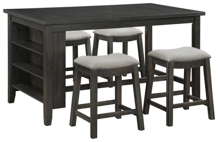 COUNTER HT DINING TABLE 5 PC (121168-S5)