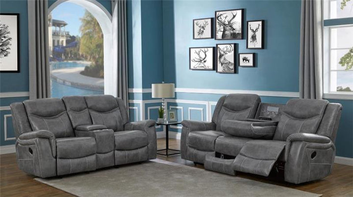 Conrad 2-piece Living Room Set Grey (650354-S2)