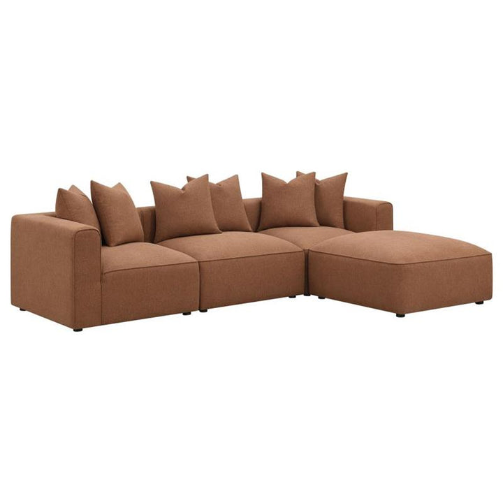 Jennifer Upholstered Corner Terracotta (551592)