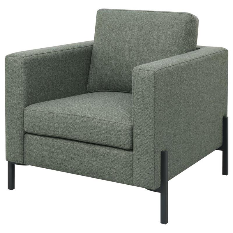 Tilly Upholstered Track Arms Chair Sage (509906)