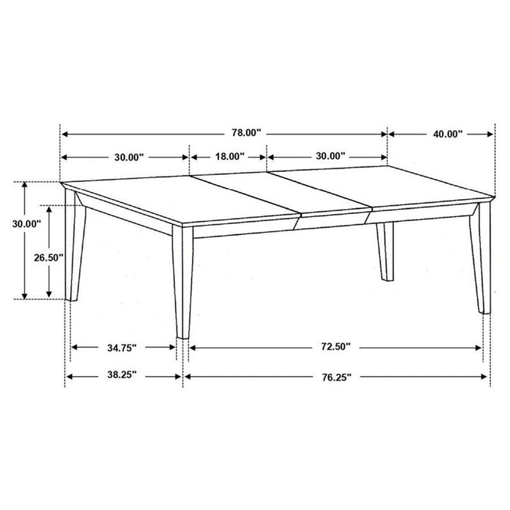 Louise 7-piece Rectangular Dining Set Black and Cream (101561-S7)